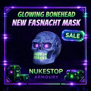 Glowing Bone Head Mask