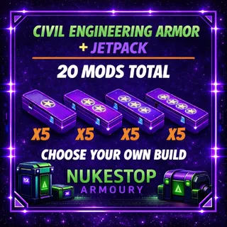 Civil Engineering Armor & Jetpack  + 20 Mods (Perfect Set)