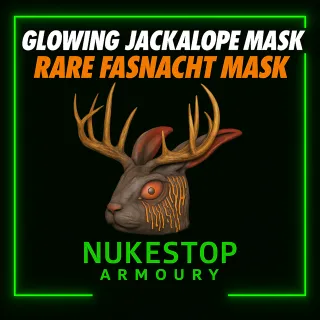 Glowing Jackalope Mask