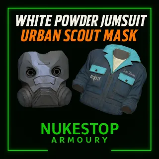 White Powder Jumpsuit & Urban Scout Mask 