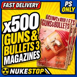 500 Guns & Bullet 3 Magazines 