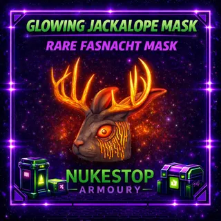 Glowing Jackalope Mask