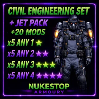 Civil Engineering Armor & Jetpack  + 20 Mods 
