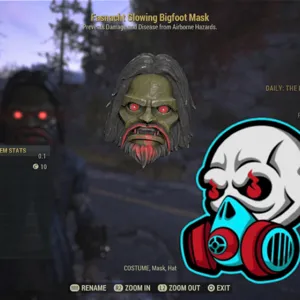 Glowing Bigfoot Mask