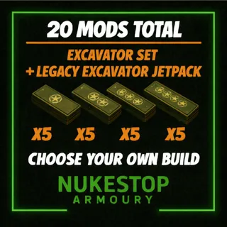 Excavator Set + 20 Mods + Legacy Jetpack Torso
