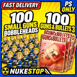 100 Small Guns & 100 Guns & Bullet 3 Magazines