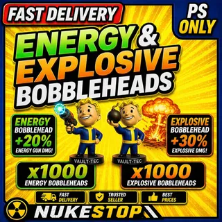 1000 Energy & 1000 Explosive Bobbleheads 