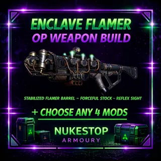 Enclave Flamer + 4 Mods