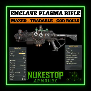 Enclave Plasma Rifle Q/25/35 Maxed 
