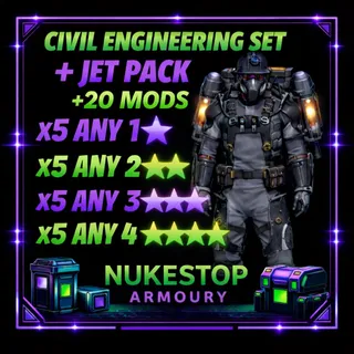Civil Engineering Armor & Jetpack  + 20 Mods (Perfect Set)