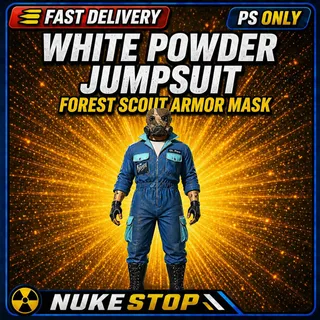 White Powder Jumpsuit & Forest Scout Mask