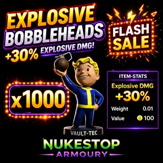 1000 Explosive Bobbleheads (SALE)