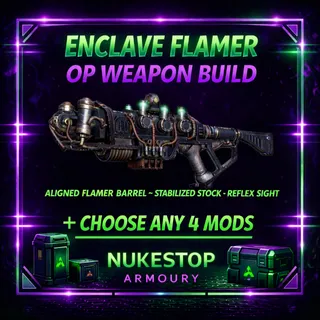 Enclave Flamer + 4 Mods