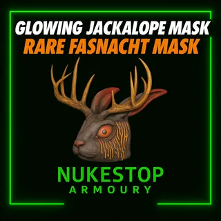 Glowing Jackalope Mask