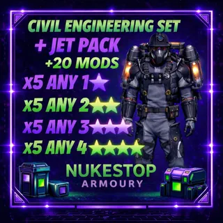 Civil Engineering Armor & Jetpack  + 20 Mods (Perfect Set)
