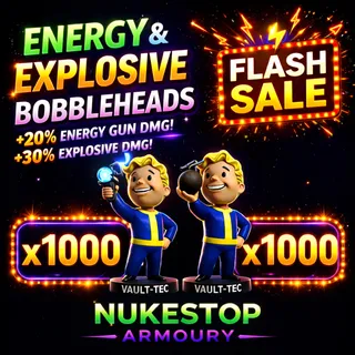 1000 Energy / 1000 Explosive Bobbleheads 