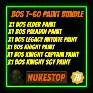 T-60 BOS Paint Bundle (6 Paint Plans)