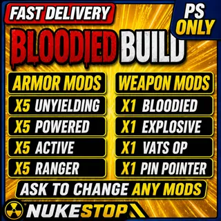 Full Bloodied Build - Armor & Weapon Mod Package 