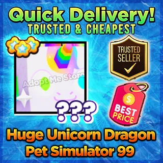Pet Simulator 99 Huge Unicorn Dragon