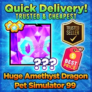 Pet Sim 99 Huge Amethyst Dragon