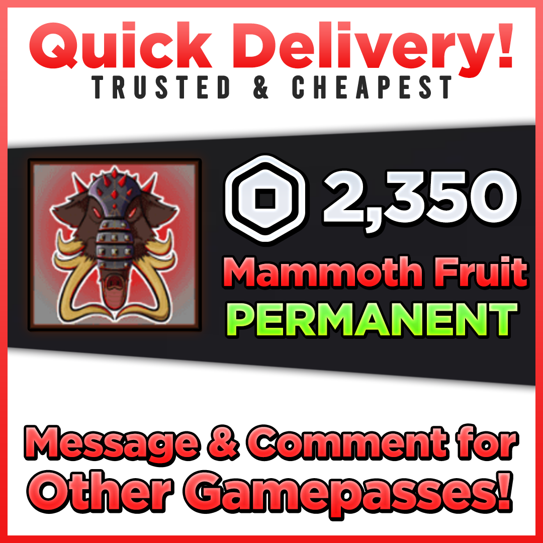 Blox Fruits Mammoth Fruit - Game Items - Gameflip