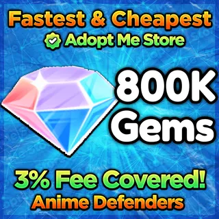 Anime Defenders Gems