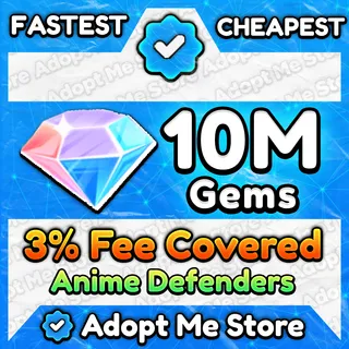 Anime Defenders Gems