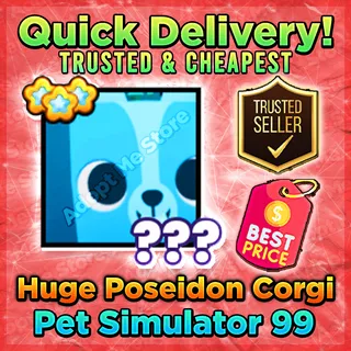 Pet Simulator 99 Huge Poseidon Corgi