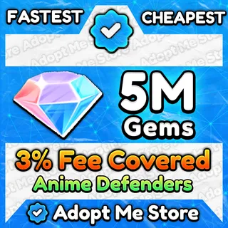 Anime Defenders Gems