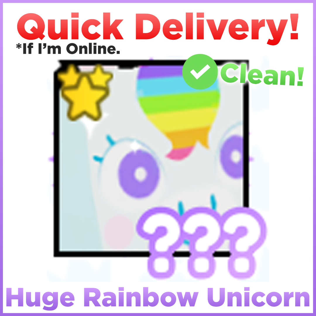 Huge Rainbow Unicorn Game Items Gameflip