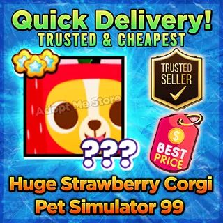 Pet Simulator 99 Huge Strawberry Corgi
