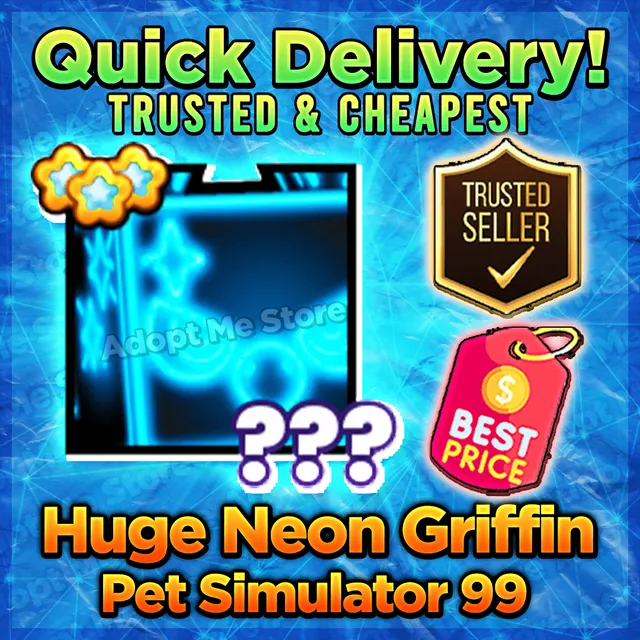 PS99 Huge Neon Griffin - Roblox Game Items - Gameflip