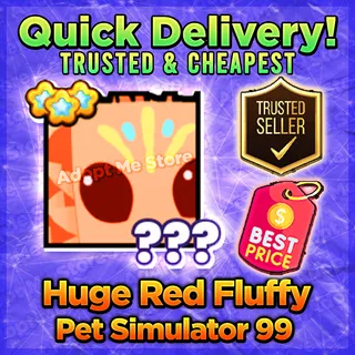 Pet Sim 99 Huge Red Fluffy