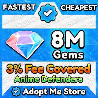 Anime Defenders Gems