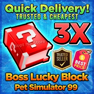 Pet Sim 99 Boss Lucky Block