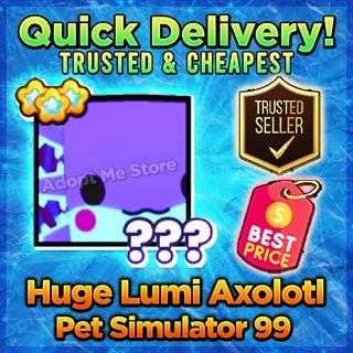 Pet Sim 99 Huge Lumi Axolotl