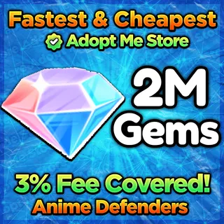 Anime Defenders Gems