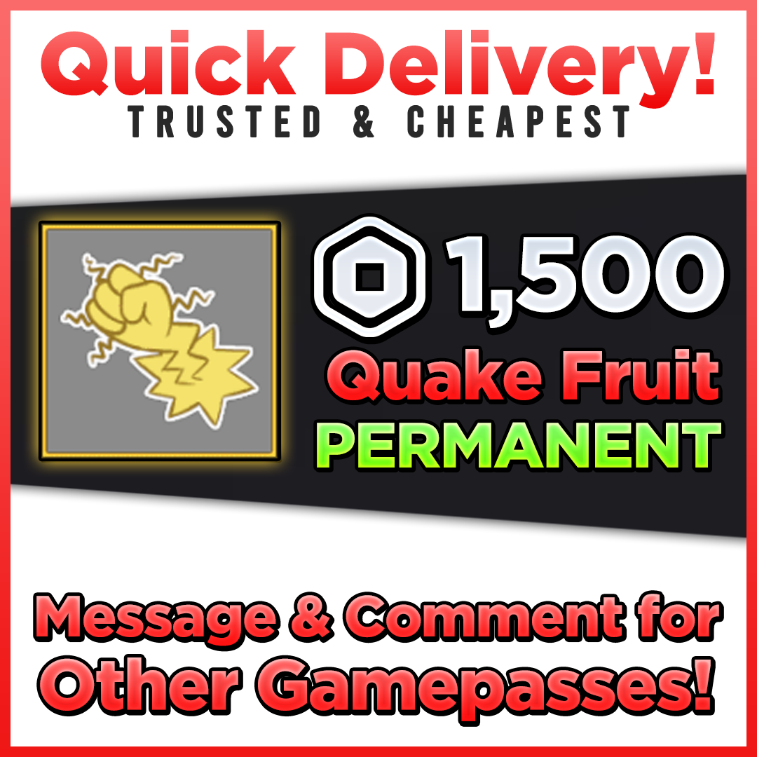 Blox Fruits Quake Fruit Game Items Gameflip