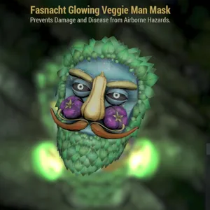 glowing  veggie mask