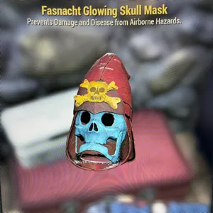 glowing fasnacht skull