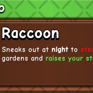 RACCOON | Grow A Garden