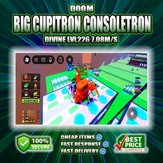 4x BIG CUPITRON CONSOLETRON - DOOM/CANDY/MONEY/UFO