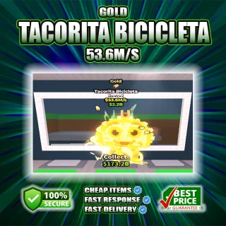 53.6M/S GOLD TACORITA BICICLETA