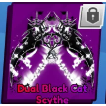 Dual Black cat Scythe - Blade Ball