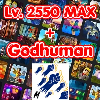 BLOX FRUITS ACCOUNT LV 2550 (MAX) + Godhuman