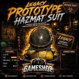 Legacy Lvl 50 Prototype Hazmat Suit