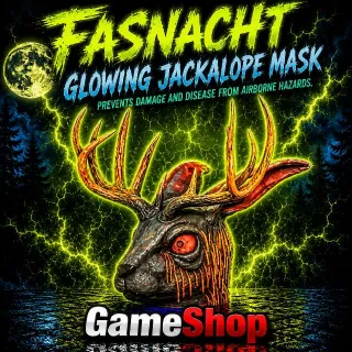 Glow Jackalope Mask