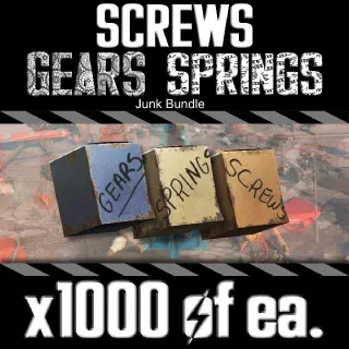 1k Screws Springs Gears