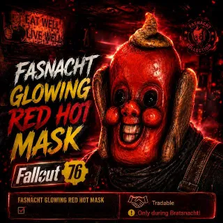 Cheap Glow Red Hot Mask