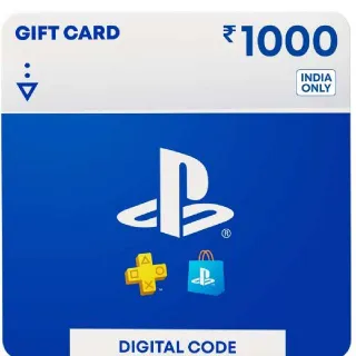 PlayStation PSN 1000 INR Gift Card - India